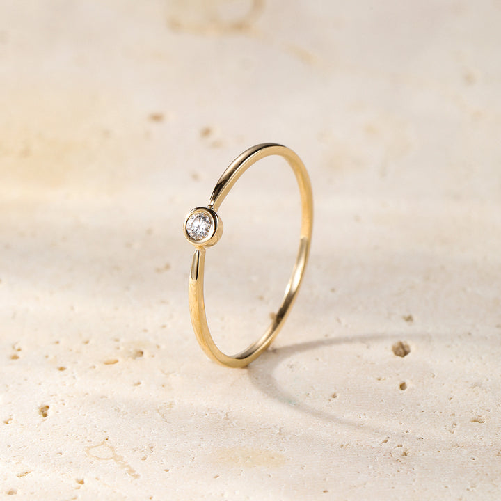 Bague Diamant Completion en Or Massif 14 CT