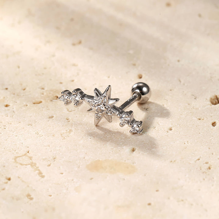 Piercing Clous d'Oreilles Constellation Argent Sterling
