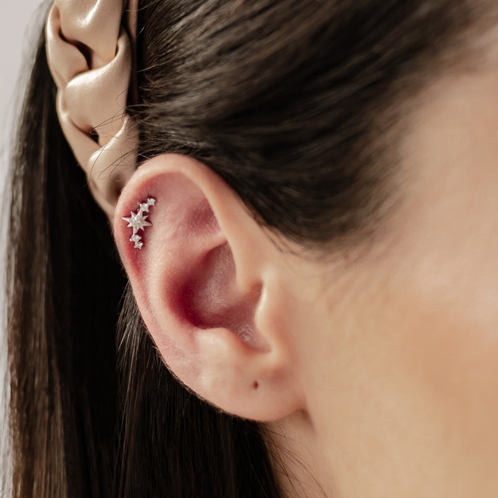 Piercing Clous d'Oreilles Constellation Argent Sterling