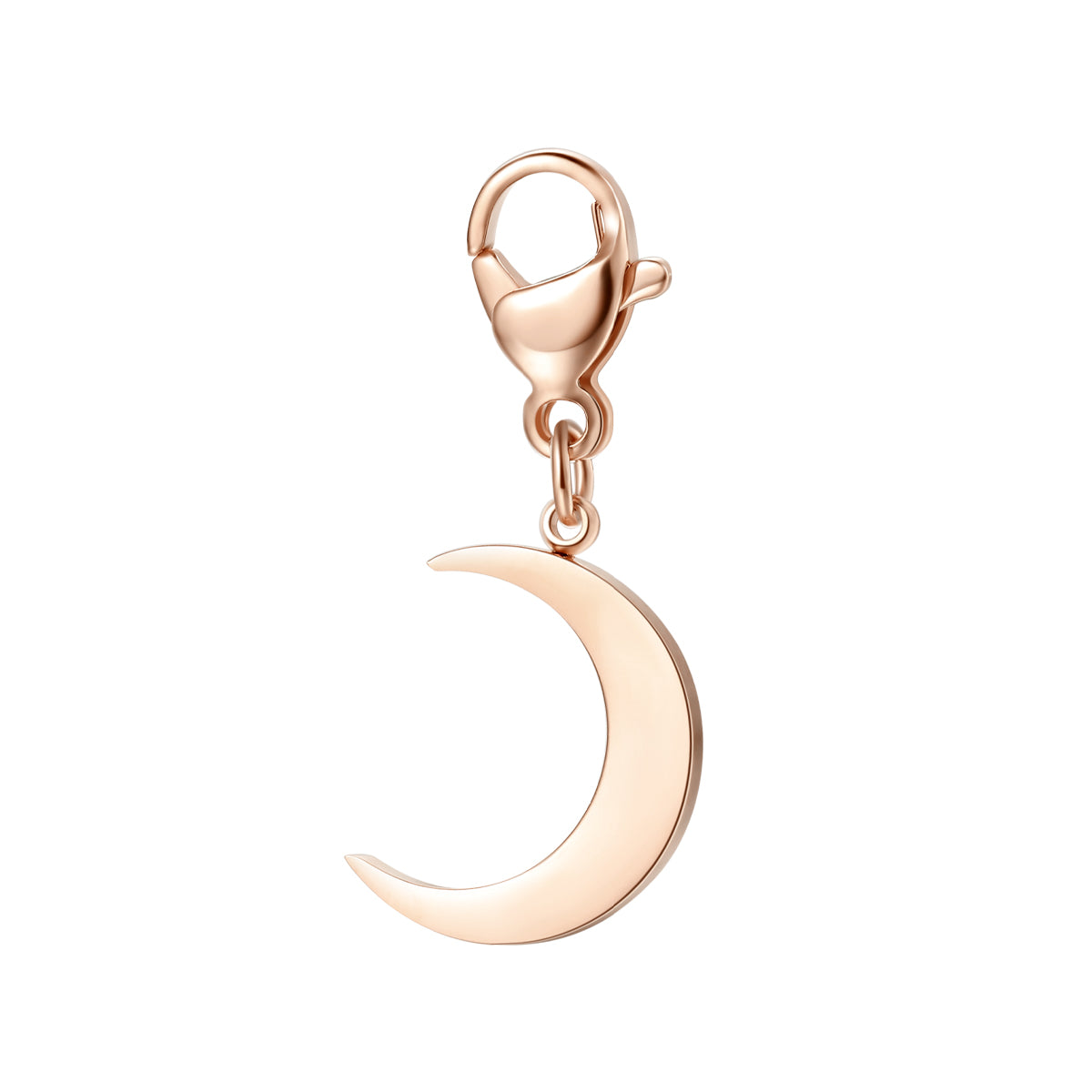 Crescent Moon Pendant Rose Gold