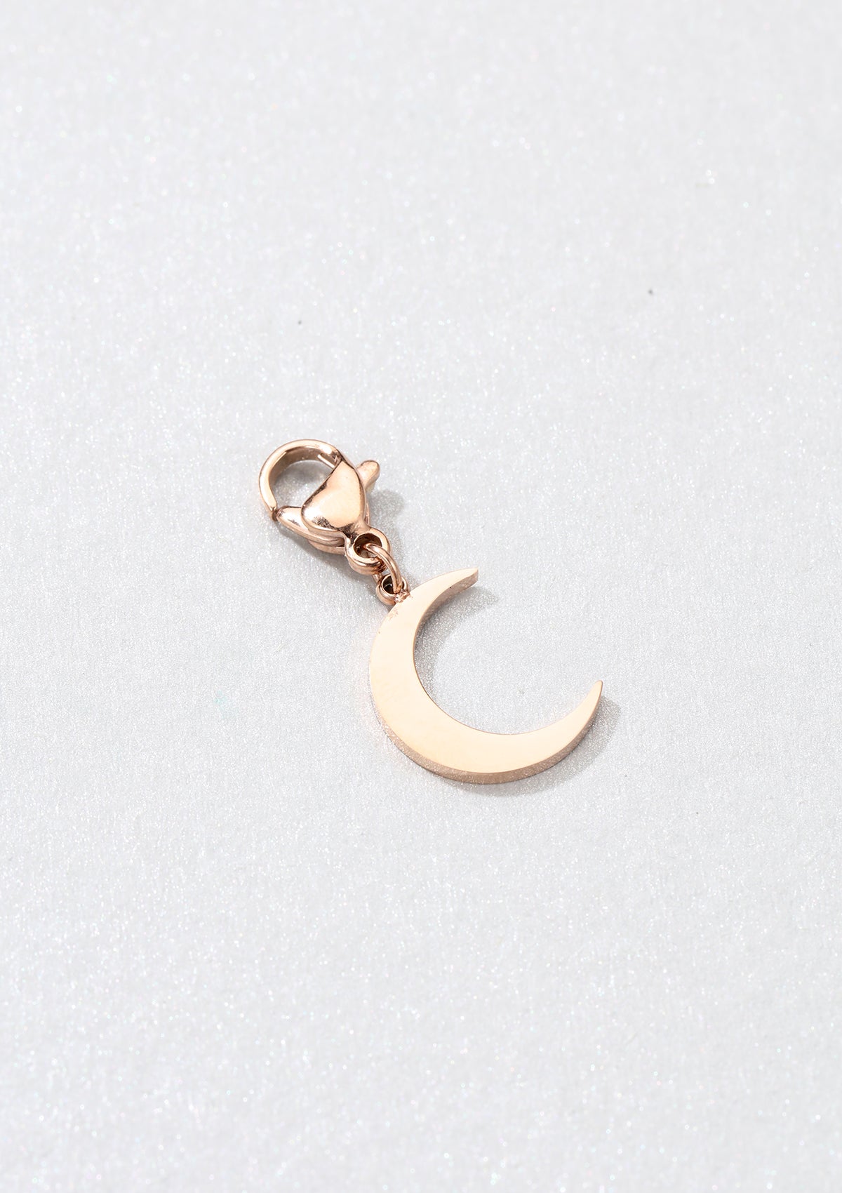 Crescent Moon Pendant Rose Gold