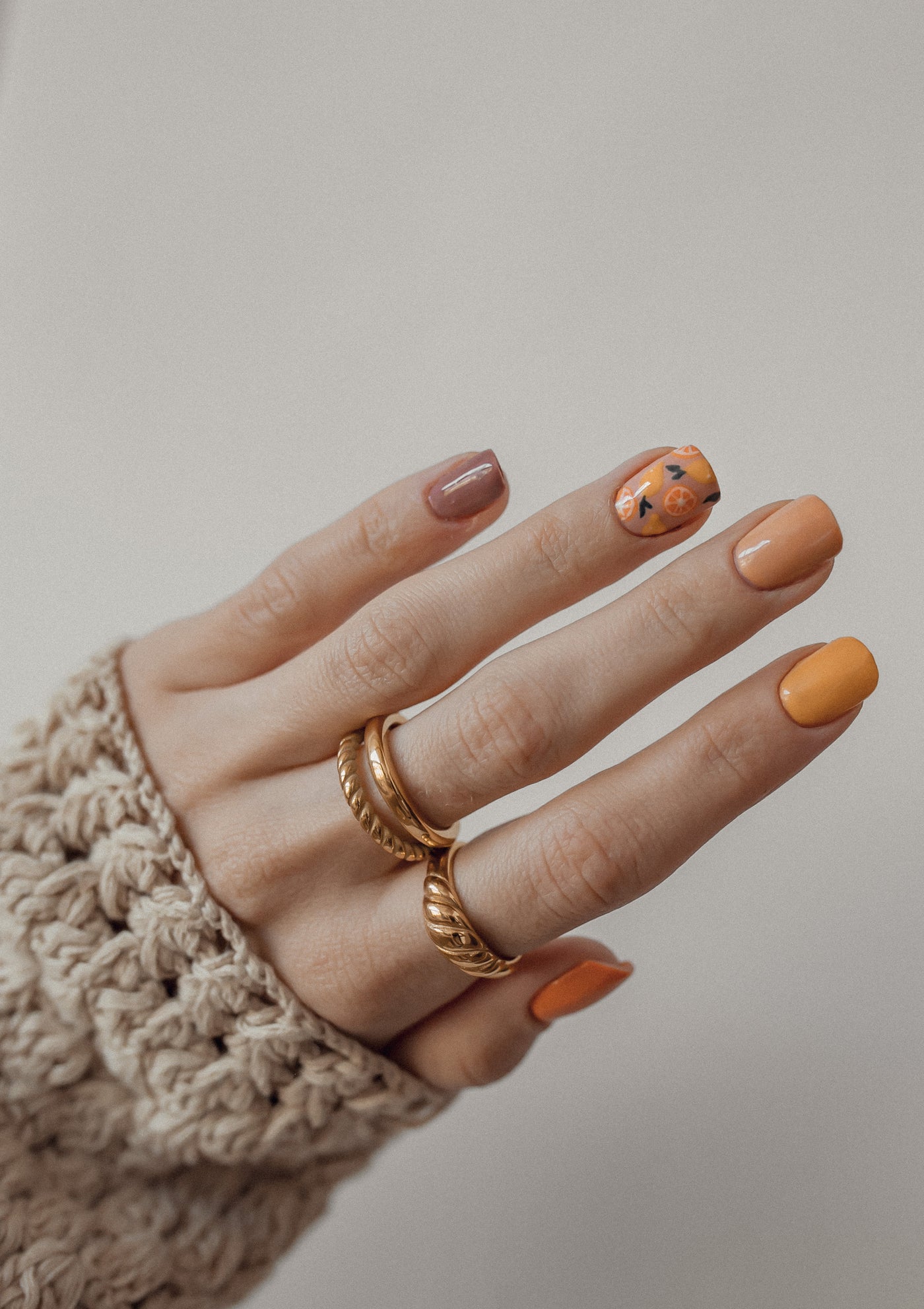 Croissant Dome Ring Gold