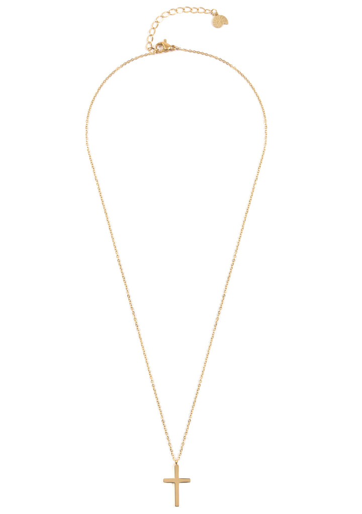Collar de Colgante Cruz en Oro