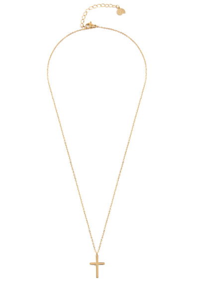 Cross Pendant Necklace Gold