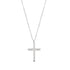 Kette mit Kreuz Anhänger in Silberfarbe
