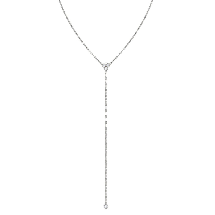 Crystal Trio Y Lariat Necklace Waterproof