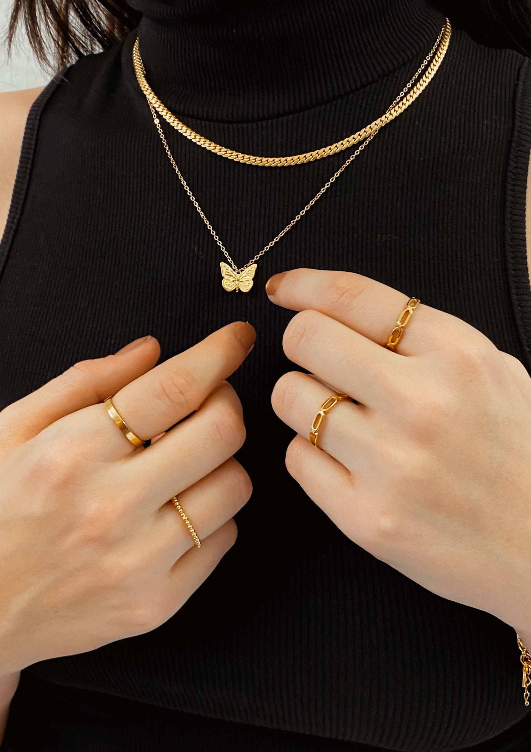 Collier Maillons Cubains Chaîne en Or