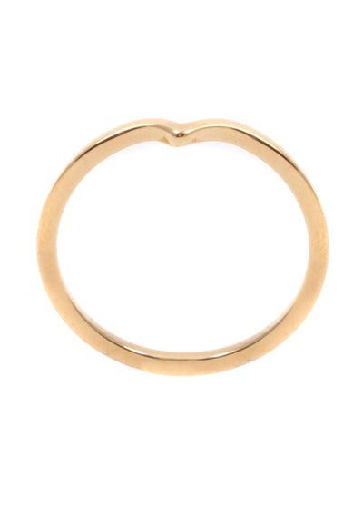 Anillo Curvado en Oro