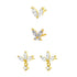 Dainty Earrings Set Sterling Silver