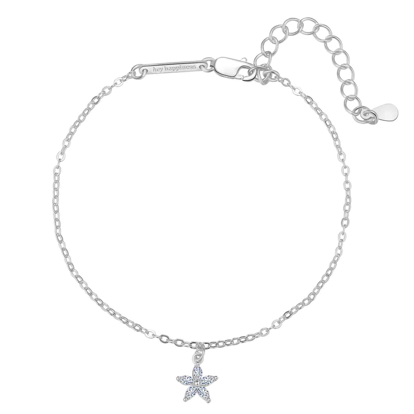 Gemstone Daisy Chain Bracelet Sterling Silver