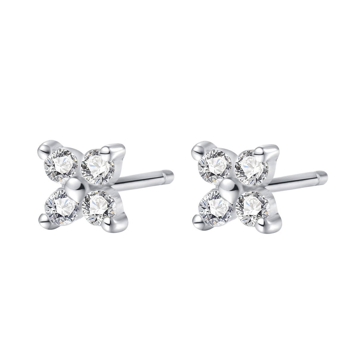 Clous d'Oreilles Marguerite Sterling Argent