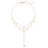 Dazzle Double Chain Y Necklace Sterling Silver