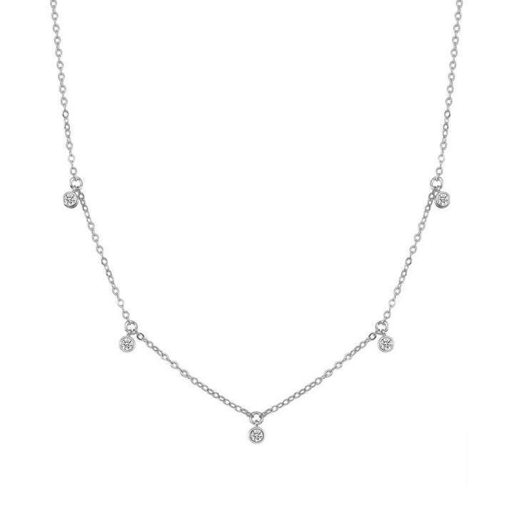 Collar Charm Brillante en Plata de Ley 925