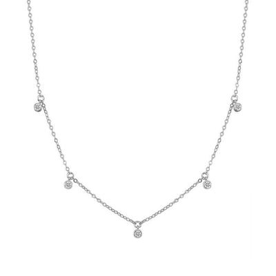 Collier Brillant Charm Sterling Argent