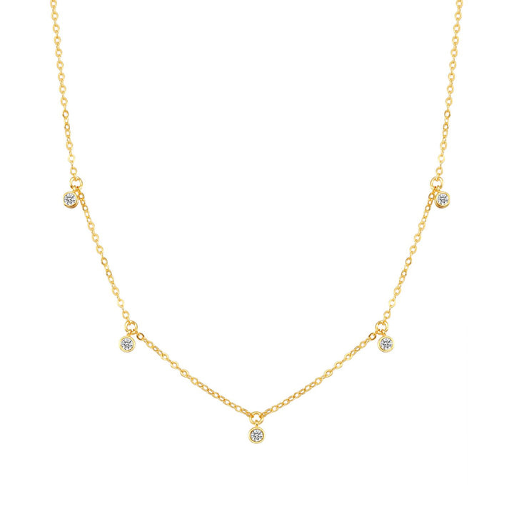 Dazzling Charm Necklace Sterling Silver