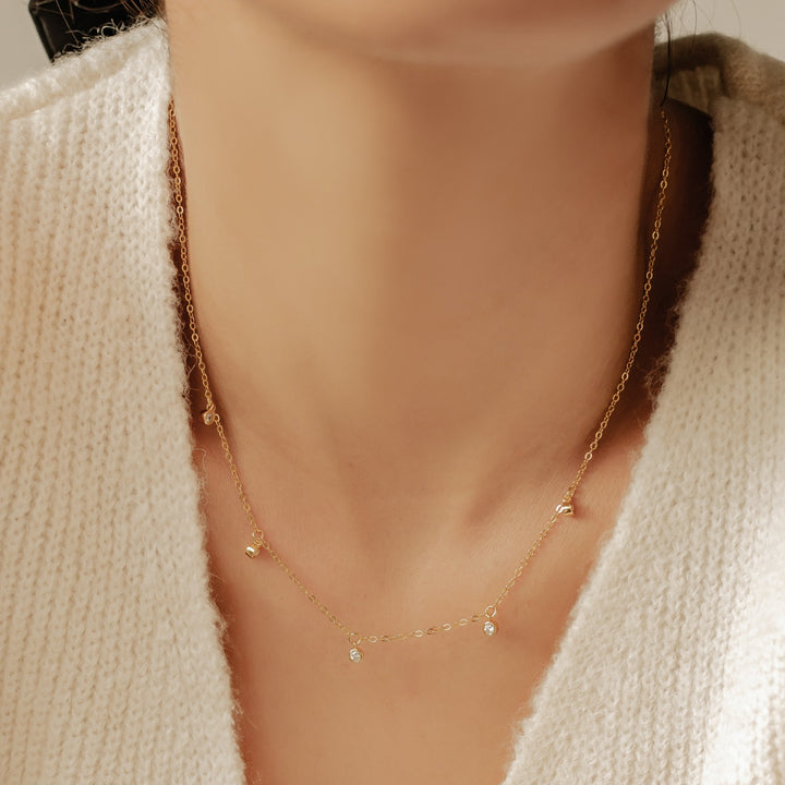 Collier Brillant Charm Argent Sterling