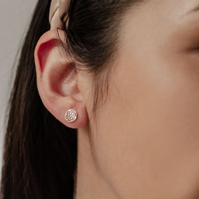 Clous d'Oreilles Fleur de Vie