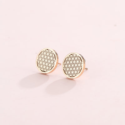 Clous d'Oreilles Fleur de Vie