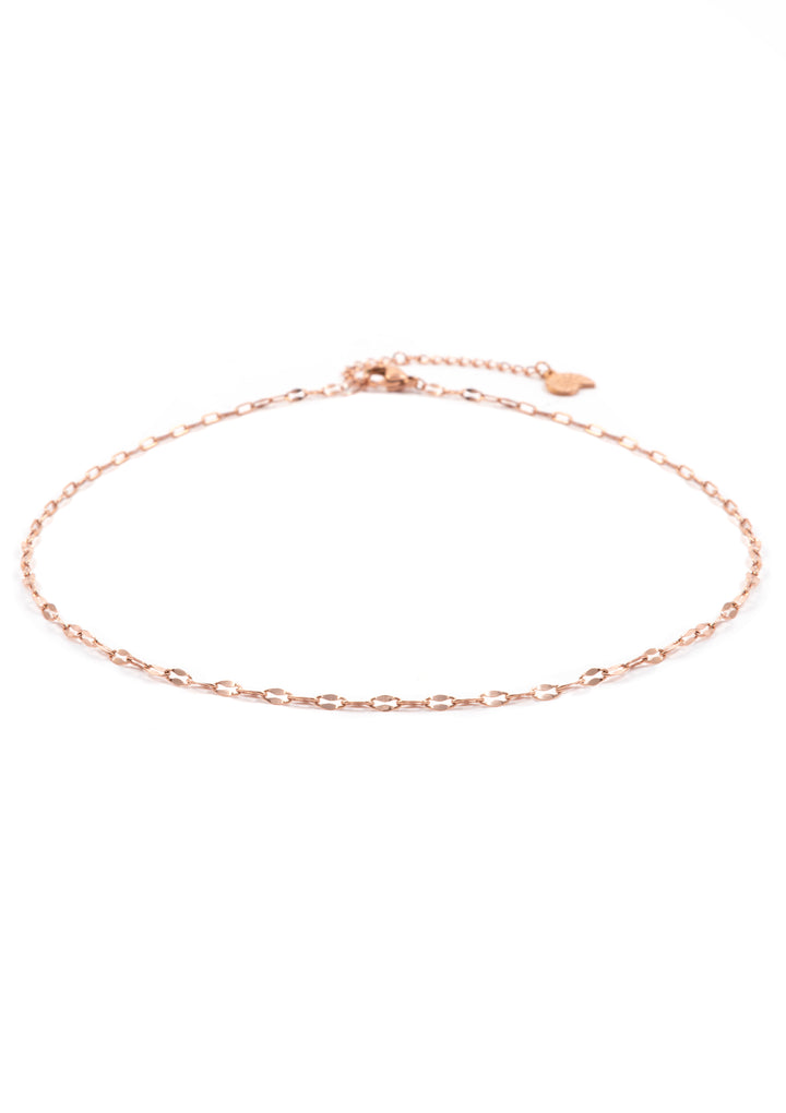 Feine Choker Kette in Roségold