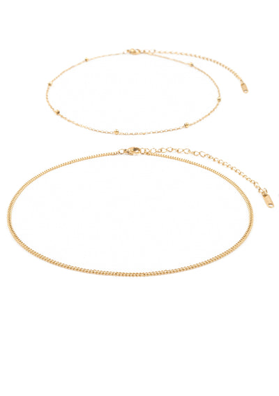 Delicate Choker Set Gold