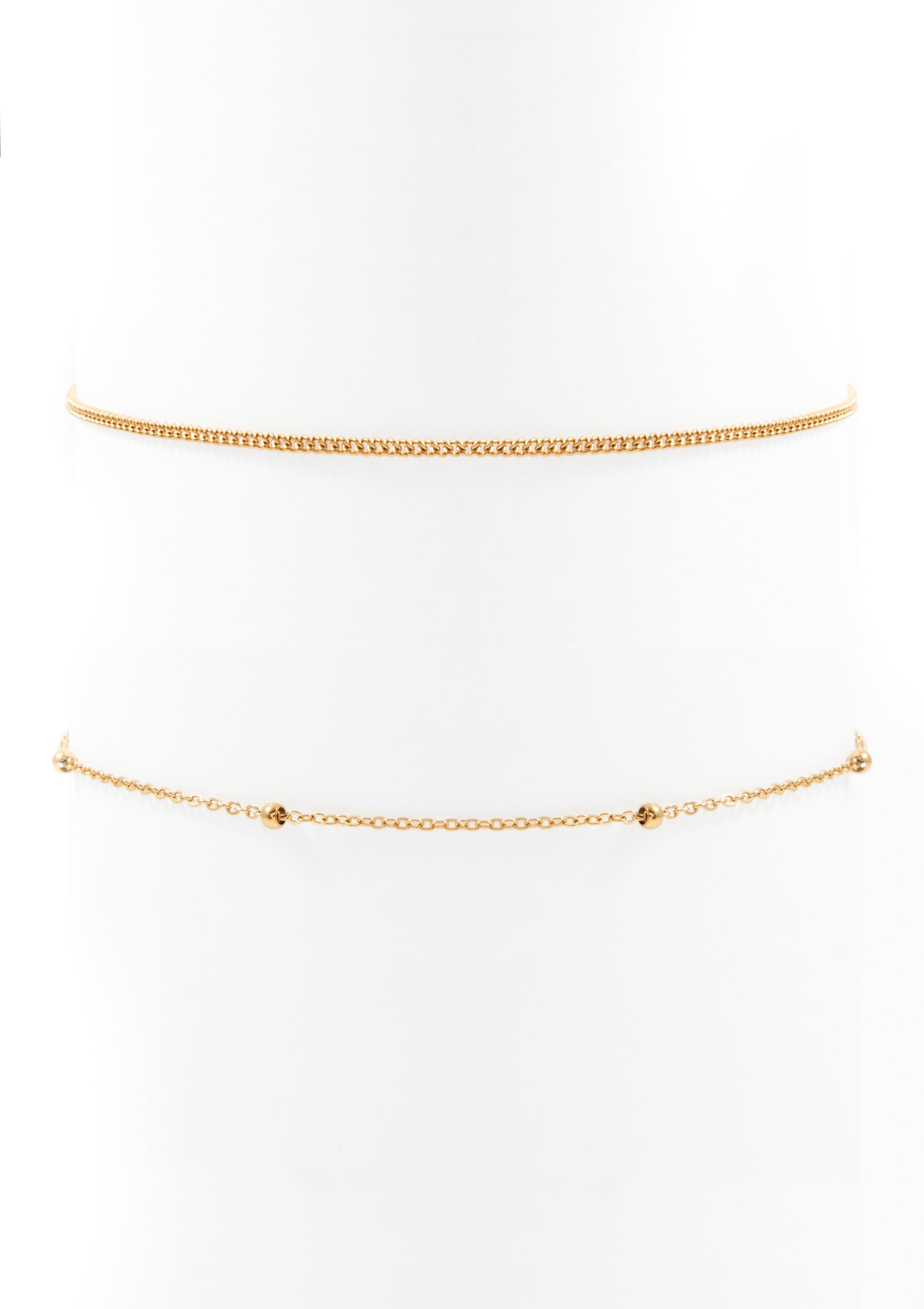 Choker Set im Zarten Design in Goldfarbe