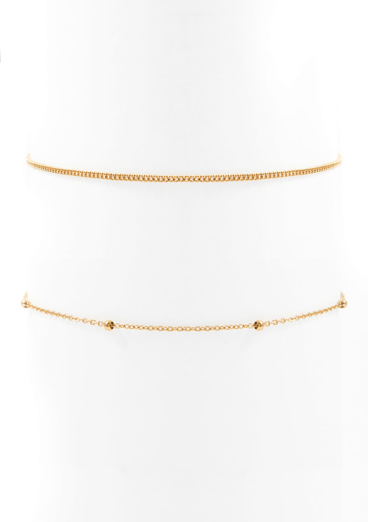 Delicate Choker Set Gold