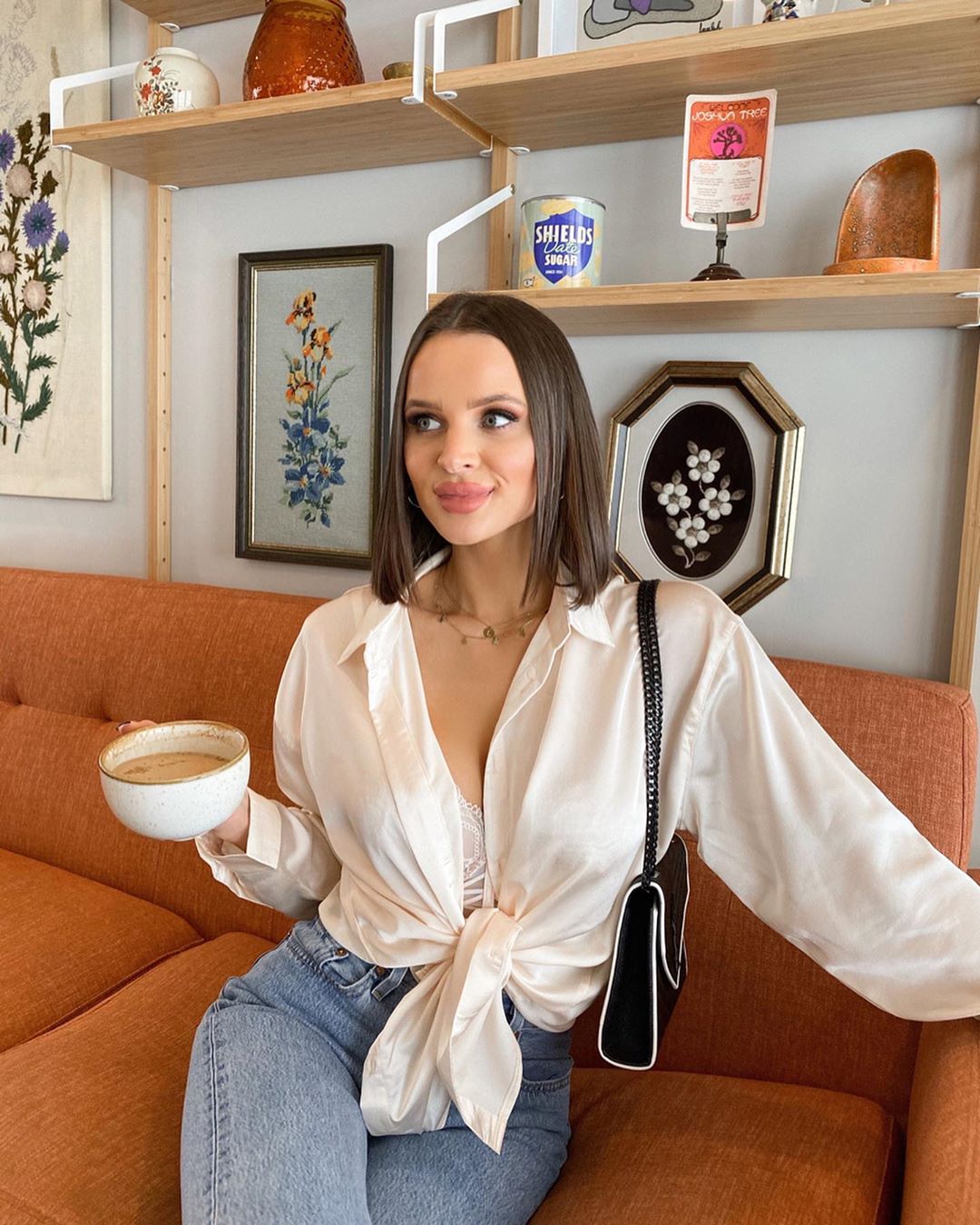 Zarte Kette Sterne in Goldfarbe