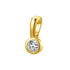 Pendentif Clip-on Diamant Sterling Argent
