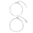 Delicate Bracelet Set Silver
