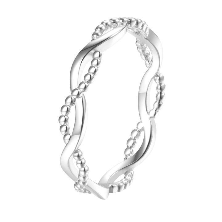 Bague Double Hélice Sterling Argent