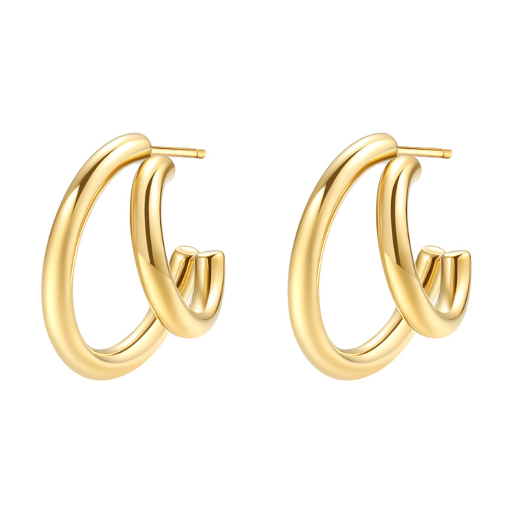 Double Side Hoop Earrings