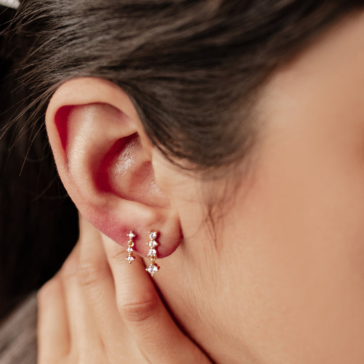 Drop Earrings Set Sterling Silver