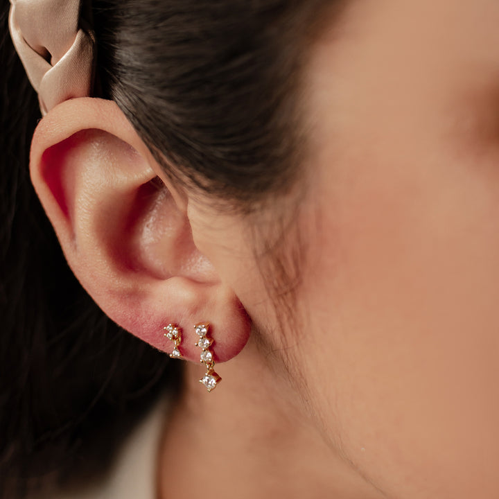 Drop Earrings Set Sterling Silver