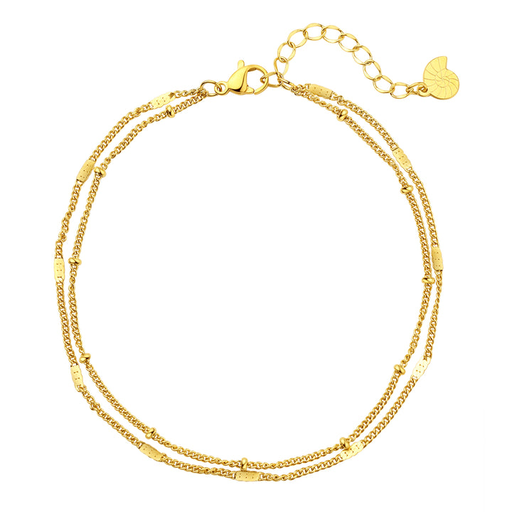 Tobillera Cadena Duo en Oro