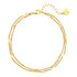 Duo Chain Anklet Gold