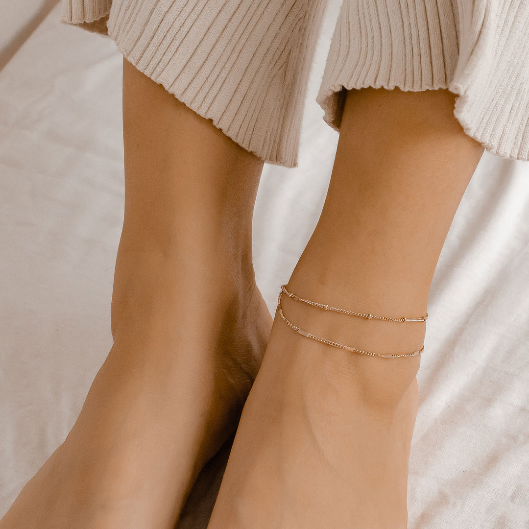 Duo Chain Anklet Rose Gold – Hey Happiness