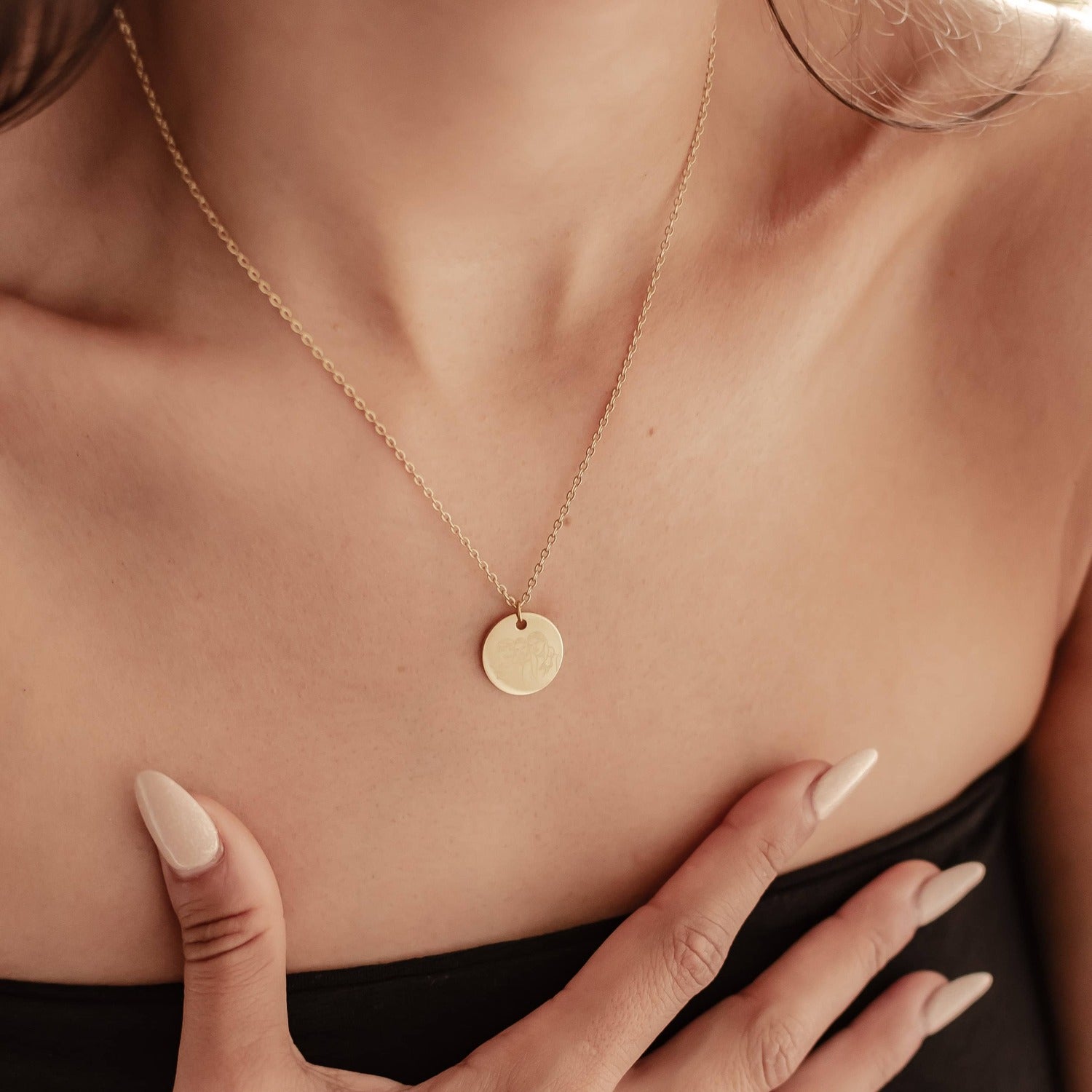 "Collier Personnalisable Portrait de Famille Waterproof
"