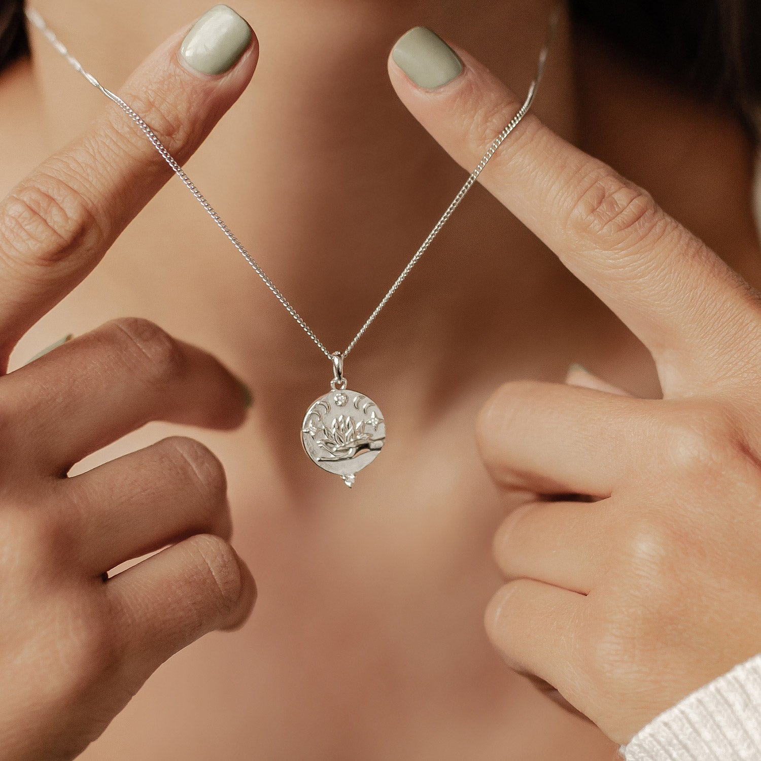 Collier Pendentif "Faith" Sterling Argent