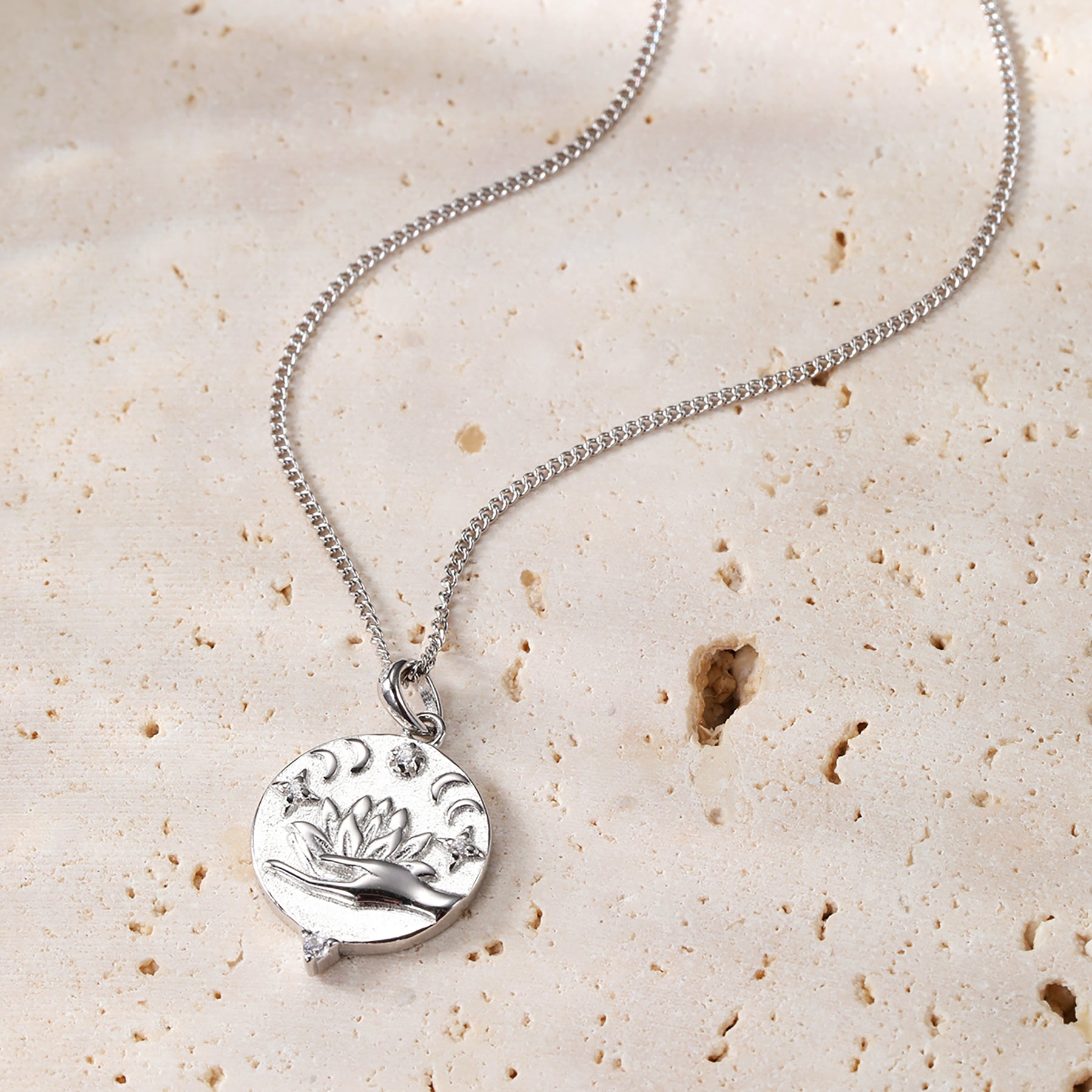 Faith Pendant Necklace Sterling Silver Hey Happiness