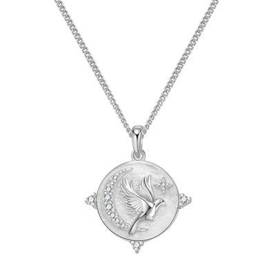 Fearless Pendant Necklace Sterling Silver