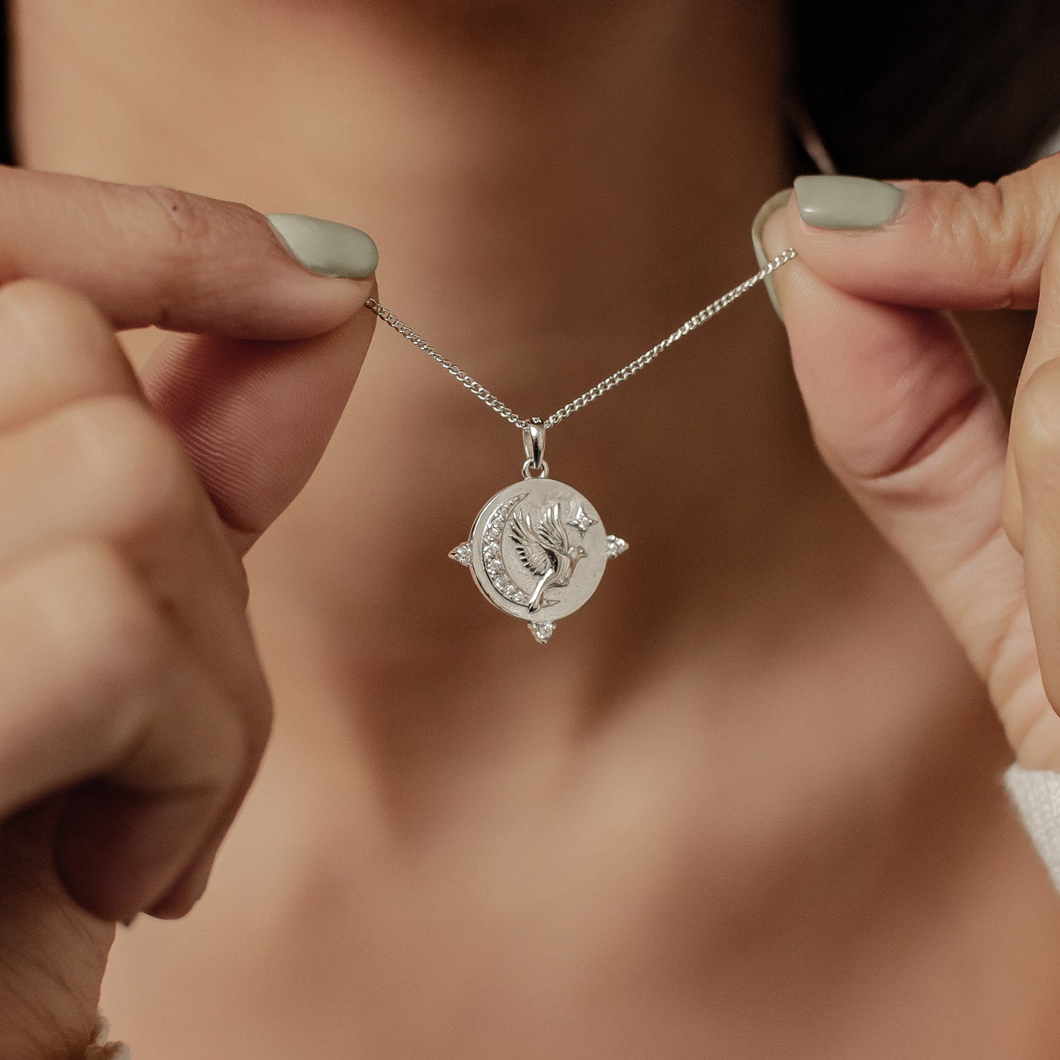 Collier Pendentif "Fearless" Sterling Argent