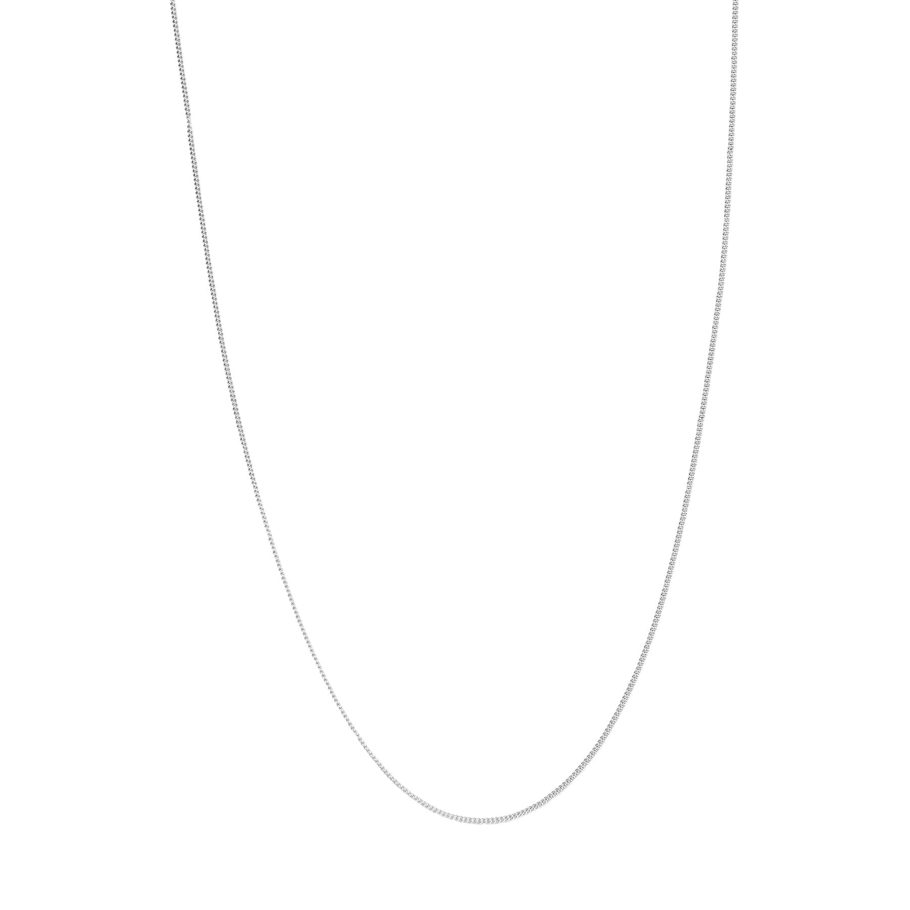 Fine Textured chain necklace for men in silver, 925 sterling silver, on white