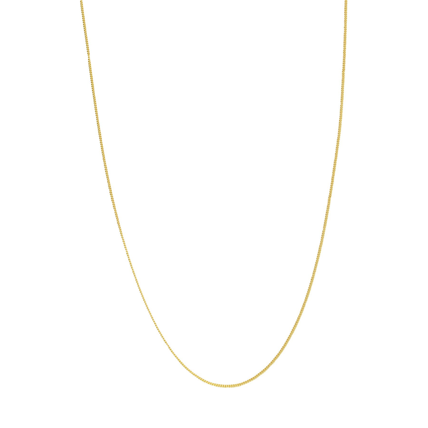 Fine Textured chain necklace for men in gold, 925 sterling silver, on white