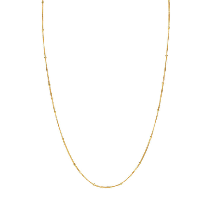 Fine Bobble chain necklace for men in gold, 925 sterling silver, on white
