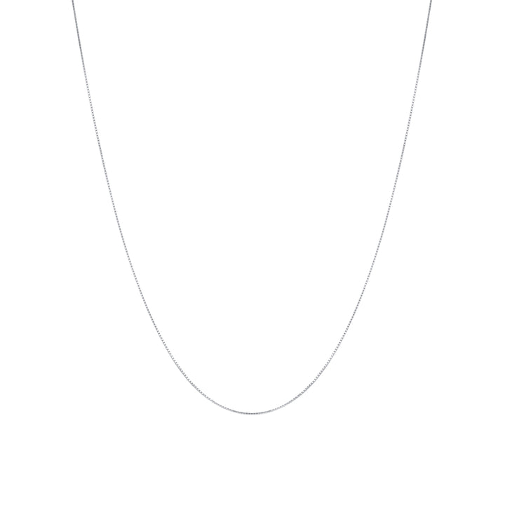Collar de Cadena Eslabón Caja Plata de Ley 925