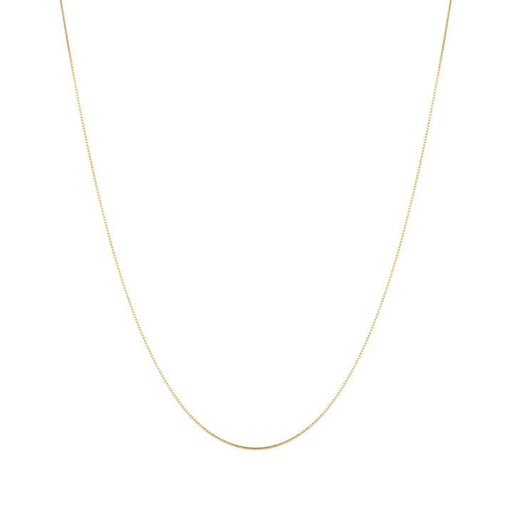 Collar de Cadena Eslabón Caja Plata de Ley 925 en Oro