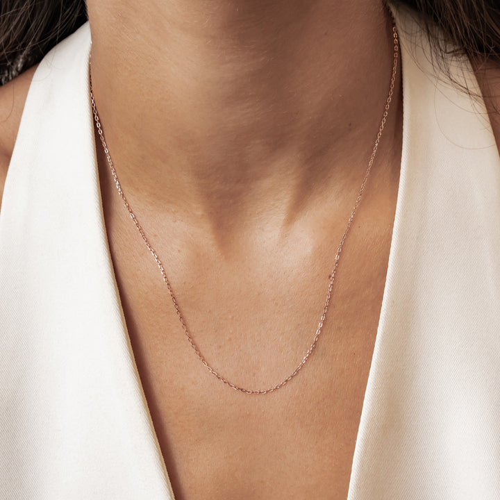 Fine Cable Chain Sterling Silver Gold