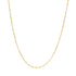 Fine Figaro Chain Necklace Sterling Silver Gold