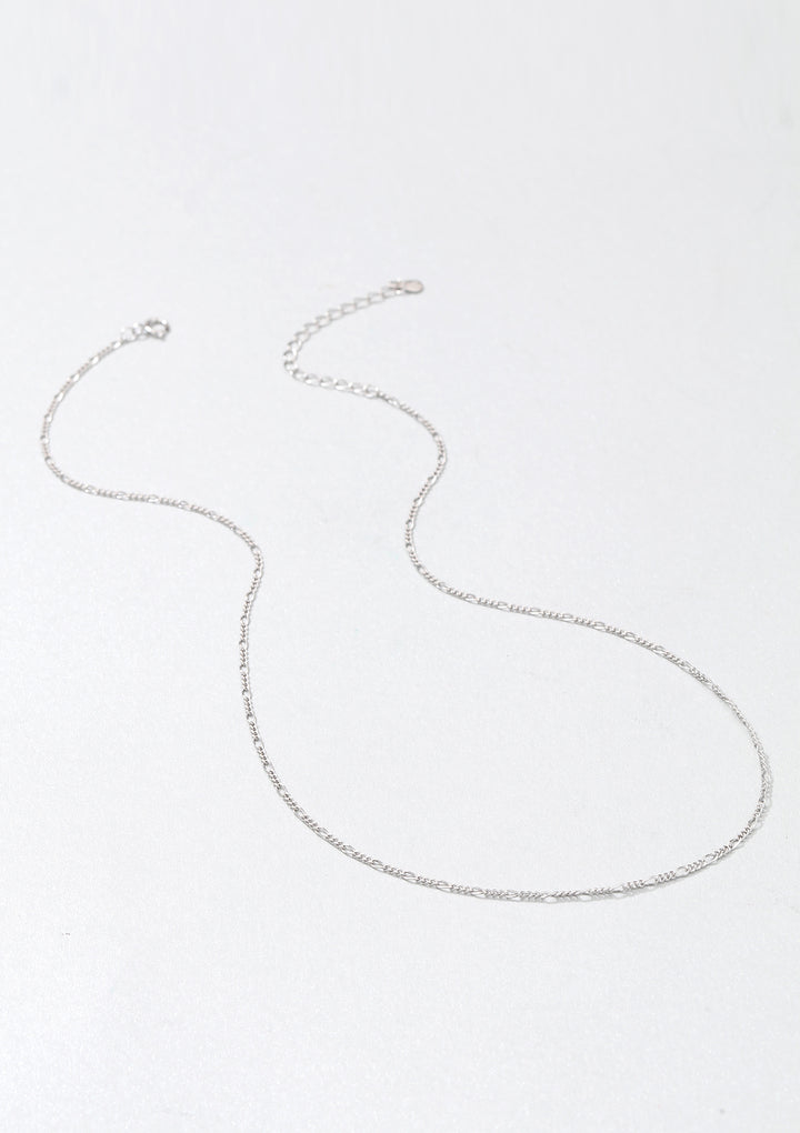 Collar de Cadena Fina Figaro Plata de Ley 925
