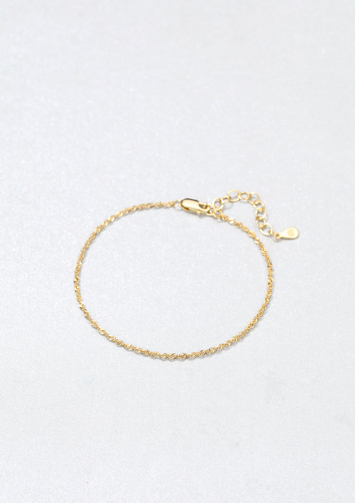 Fine Chaîne Singapour Argent Sterling